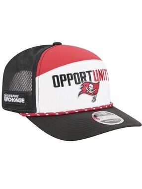 Men's Tampa Bay Buccaneers New Era White/Black 2025 Inspire Change  9SEVENTY Hat